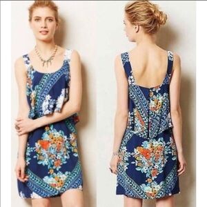 Anthropologie Maeve Tisana dress ruffle flowers